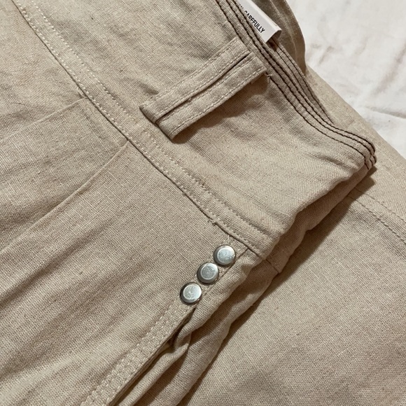 • house of sunny high waisted grommeted contrast thread pleated trousers • - Picture 14 of 16